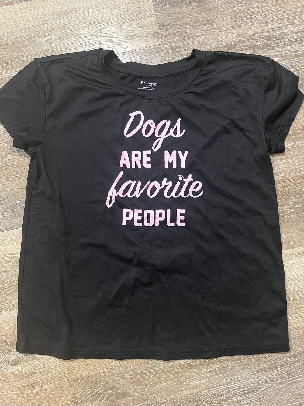 Black 'Dogs Are My Favorite People' Graphic Tee